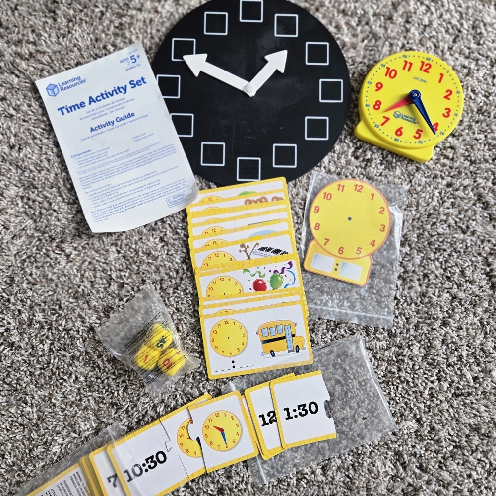 Learning Resources Time Activity Set - Yellow